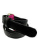 Gucci Black Leather Gold Tone Buckle Double G Peg Clasp Belts Black / 95/38