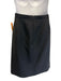 Gucci Size 50 Black Wool Zip & Hook Closure Textured A Line Skirt Black / 50