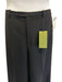 Gucci Size 50 Black Wool Zip, Hook & Button Wide Leg High Waist Trouser Pants Black / 50
