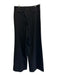 Gucci Size 50 Black Wool Zip, Hook & Button Wide Leg High Waist Trouser Pants Black / 50