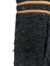 Gucci Size 50 Black Poly Blend Tweed Zip Back gold accent Wide Neck Dress Black / 50