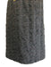 Gucci Size 50 Black Poly Blend Tweed Zip Back gold accent Wide Neck Dress Black / 50