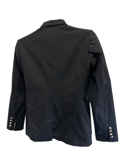 Gucci Size 46 Black Cotton Blend 2 Buttons Patch Pocket Jacket Black / 46
