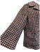 Gucci Size 48 Pink & Black Wool Blend Houndstooth Tweed Pleat 3 button Skirt Set Pink & Black / 48