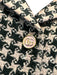 Gucci Size 48 Pink & Black Wool Blend Houndstooth Tweed Pleat 3 button Skirt Set Pink & Black / 48
