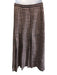 Gucci Size 48 Pink & Black Wool Blend Houndstooth Tweed Pleat 3 button Skirt Set Pink & Black / 48