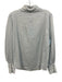 Hill House Size S White & Blue Viscose & Linen Long Sleeve Button Up Shirt Top White & Blue / S
