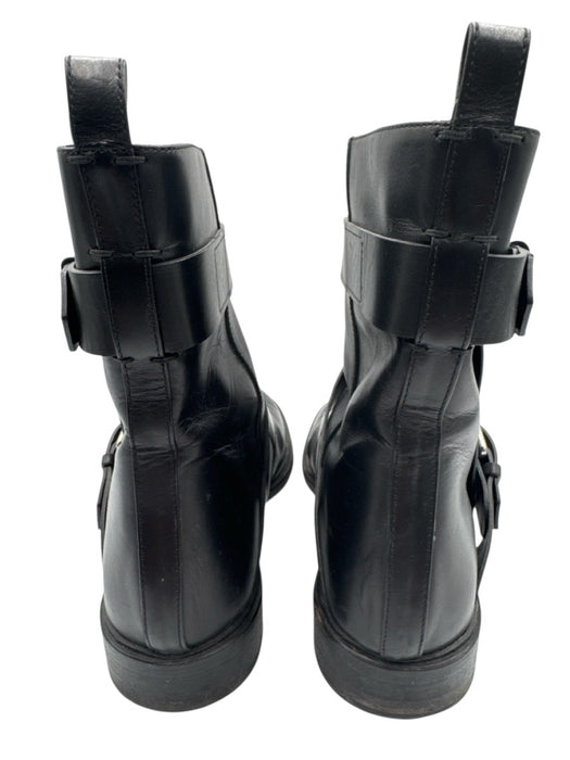 Proenza Schouler Shoe Size 40 Black Leather Upper Silver Tone Accent Boots Black / 40