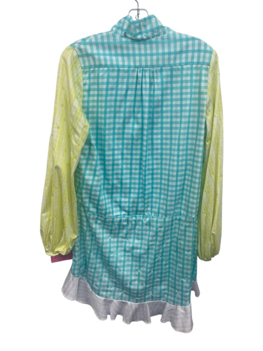 Rococo Sand Size M turquoise, white, yellow Cotton Tassel Detail Gingham Dress turquoise, white, yellow / M