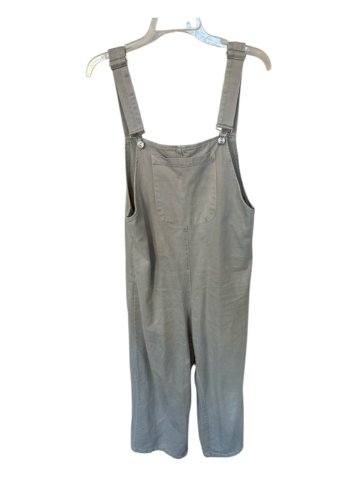 Zara Size M Gray Cotton Front Pocket Sleeveless Jumper Gray / M