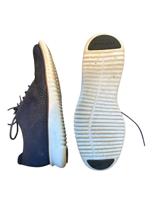 Cole Haan Shoe Size 9.5 Blue Leather Perforated Lace Up Men's Sneakers Blue / 9.5
