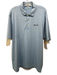 Peter Millar Size XL Light Blue & Black Synthetic Striped Polo Short Sleeve Light Blue & Black / XL