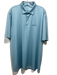 Johnnie O Size XL Blue & Green Synthetic Floral Polo Athleisure Short Sleeve Blue & Green / XL