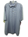 Peter Millar Size XL Blue & Purple Synthetic Striped Polo Men's Short Sleeve Blue & Purple / XL