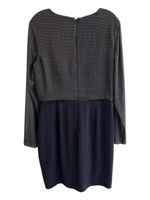 Dress the Population Size L Black & Gold Polyester Long Sleeve Gold detail Dress Black & Gold / L