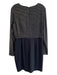 Dress the Population Size L Black & Gold Polyester Long Sleeve Gold detail Dress Black & Gold / L