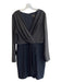 Dress the Population Size L Black & Gold Polyester Long Sleeve Gold detail Dress Black & Gold / L