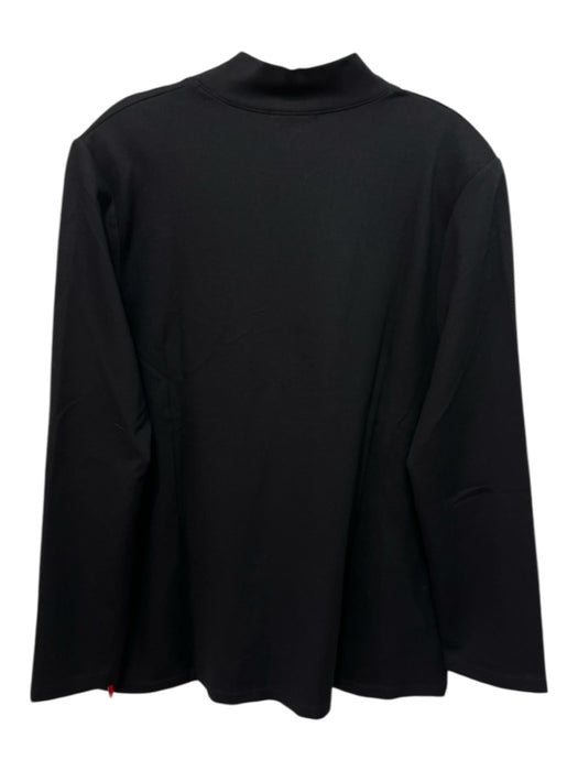 Franne Golde Size XXL Black Rayon & Nylon One Button Shoulder Pads Blazer Jacket Black / XXL