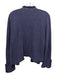 Nic + Zoe Size XXL Blue Cotton Blend Tweed Fringe Detail Zip Pockets Jacket Blue / XXL
