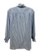 Tuckernuck Size XXL Blue & White Polyester Quarter Button Striped Top Blue & White / XXL