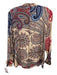 Kobi Halperin Size S Brown, Red, Multi Silk Button Up Paisley Long Sleeve Top Brown, Red, Multi / S
