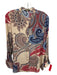 Kobi Halperin Size S Brown, Red, Multi Silk Button Up Paisley Long Sleeve Top Brown, Red, Multi / S