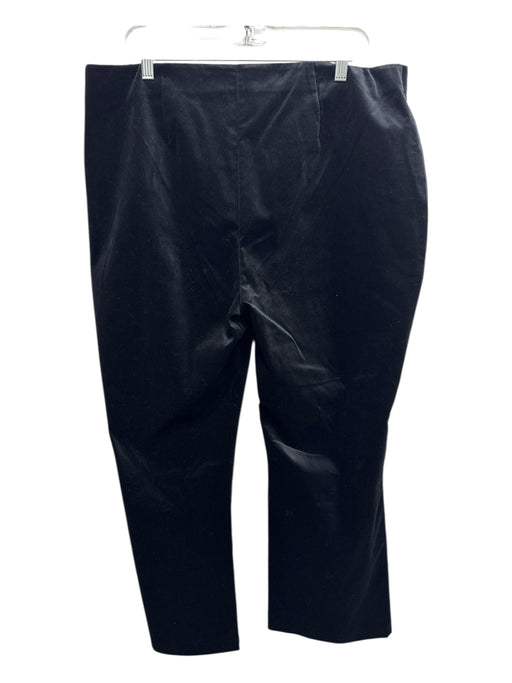 Tuckernuck Size XXL Black Cotton Velvet Side Zip Straight Leg Pants Black / XXL