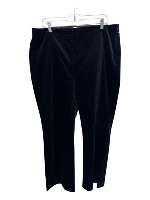 Tuckernuck Size XXL Black Cotton Velvet Side Zip Straight Leg Pants Black / XXL