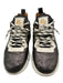 Esseutesse Shoe Size 38 Gunmetal & White Leather Almond Toe lace up Sneakers Gunmetal & White / 38