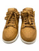 Nike Shoe Size 9 Tan & White Leather Quilted Perforated Lace Up Low Top Sneakers Tan & White / 9