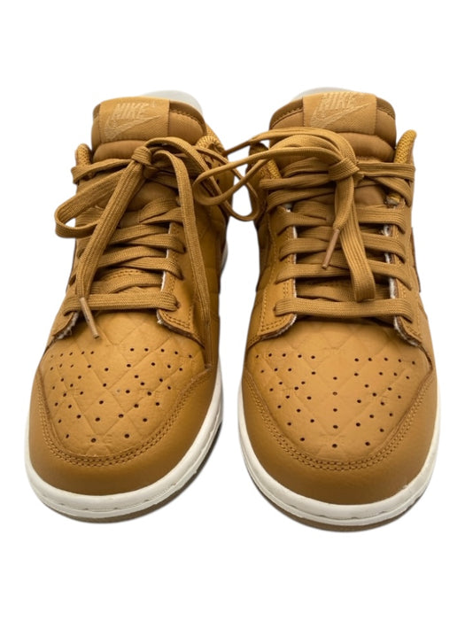 Nike Shoe Size 9 Tan & White Leather Quilted Perforated Lace Up Low Top Sneakers Tan & White / 9
