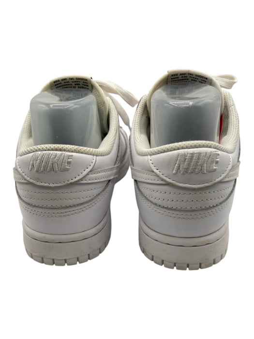 Nike Shoe Size 9 White Leather round toe Perforated Lace Up Low Top Sneakers White / 9