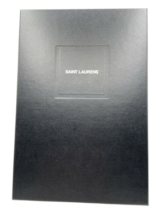 Saint Laurent Shoe Size 39.5 Black Patent Leather Logo Round Toe Thong Sandals Black / 39.5