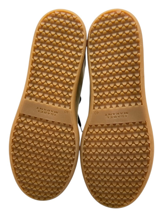 Isabel Marant Shoe Size 40 Gold & Black Sheep Leather round toe Logo Sneakers Gold & Black / 40