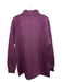 Spanx Size M Burgundy Purple Polyester Blend Heathered High Neck Pullover Jacket Burgundy Purple / M