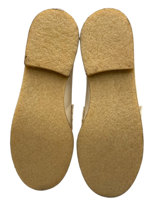 Golden Goose Shoe Size 40 Cream Leather Rubber Sole Scallop Detail loafer Flats Cream / 40