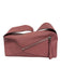 Loewe Dusty Rose Leather Paneled Zip Close Flap Shoulder Bag Dusty Rose / Small
