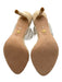 Veronica Beard Shoe Size 8.5 Beige & Clear Suede Vinyl Straps Mule Sandals Beige & Clear / 8.5