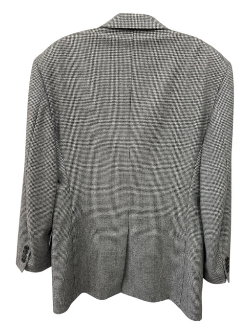 Brooks Brothers Black & White Wool Houndstooth 2 Button Men's Blazer Black & White / 41L