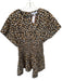 Apiece Apart Size XS Brown & Black Cotton Short Sleeve Animal Print Dress Brown & Black / XS