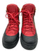 Giuseppe Zanotti Shoe Size 41 Red & Black Leather Gold Accents High Top Sneakers Red & Black / 41