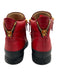 Giuseppe Zanotti Shoe Size 41 Red & Black Leather Gold Accents High Top Sneakers Red & Black / 41