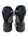 Giuseppe Zanotti Shoe Size 41 Black & Silver Leather Zip Detail Sneakers Black & Silver / 41