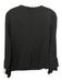 Nellie Partow Size 0 Black Viscose Blend Long Sleeve Darted Cuff Detail Top Black / 0
