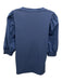 Veronica Beard Size L Blue Pima Cotton Button Detail Puff Sleeves Top Blue / L