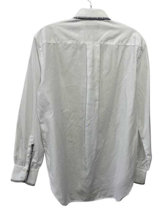 Rag & Bone Size S White Cotton Button Up Long Sleeve Chest Pocket Top White / S
