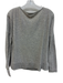Vince Size XS Gray Missing Fabric Tag Knit Heathered Long Sleeve Wide Neck Top Gray / XS