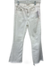 Mother Size 25 White Cotton Blend Denim High Waist Button & Zip Fly Flare Jeans White / 25
