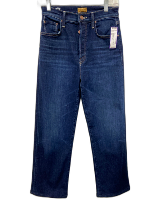 Mother Size 25 Dark Wash Cotton Blend Denim High Waist Button Fly Jeans Dark Wash / 25
