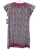 Calypso St. Barth Size XS White, Purple & Pink Cotton Metallic Thread Dress White, Purple & Pink / XS